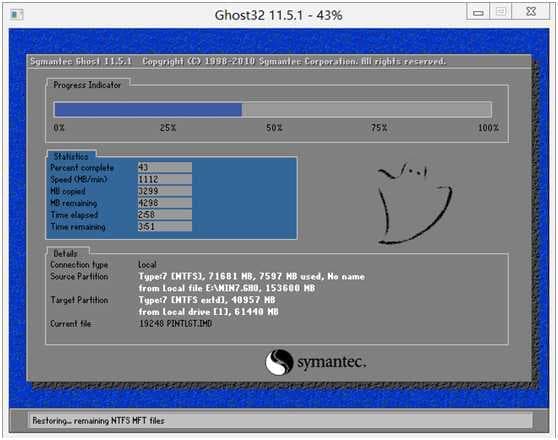 雨林木风win7恢复GHOST