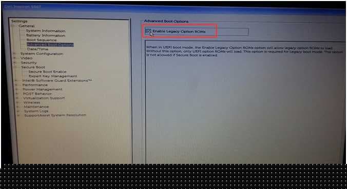 进入BIOS中boot options设置