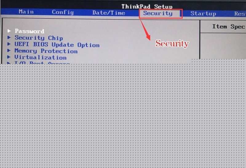 进入Secure Boot选项关闭安全启动