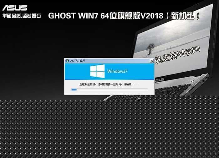 华硕R421UN笔记本win7系统安装过程