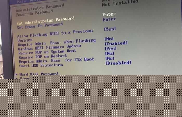 进入安全启动选项