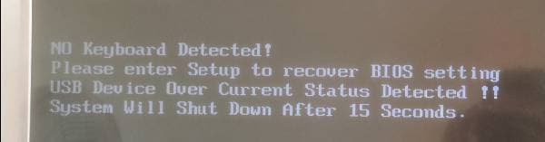 电脑开机显示No Keyboard Detected解决方法