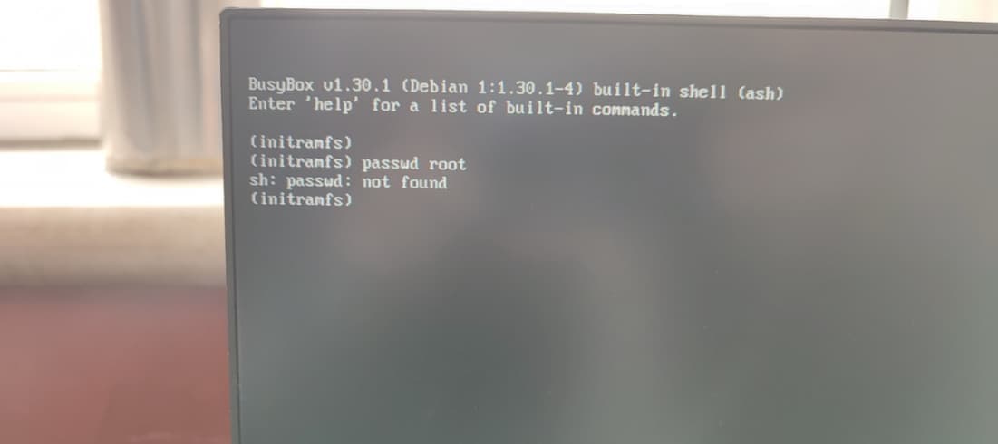 银河麒麟系统开机进入busybox界面解决办法