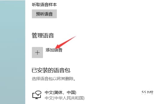 Win10电脑添加新的语音包解决方法