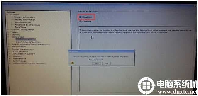 戴尔开启Secure Boot