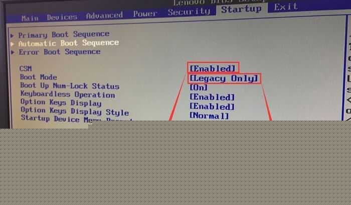 把Boot Mode从UEFI改成Legacy 。再开启csm兼容模式