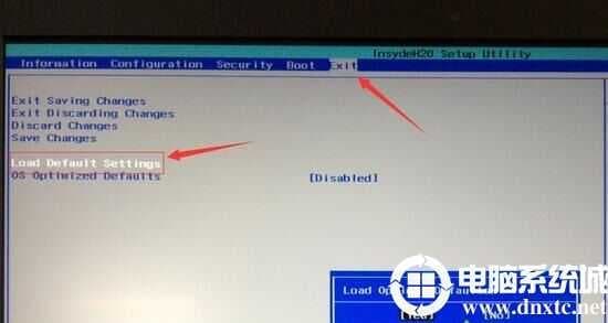 Load Default Settings回车加载设置