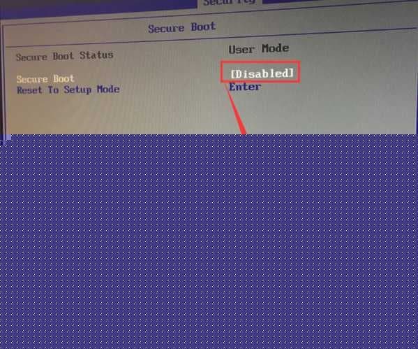 Secure Boot回车设置成Disabled