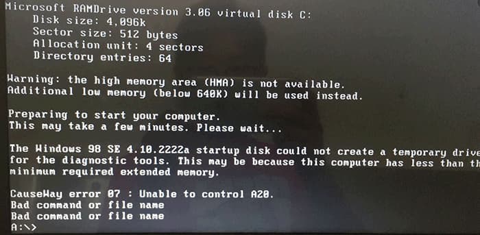 bad command or file name报错