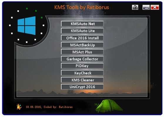 KMS Tools(Win10激活工具) V18.06.2016 绿色版